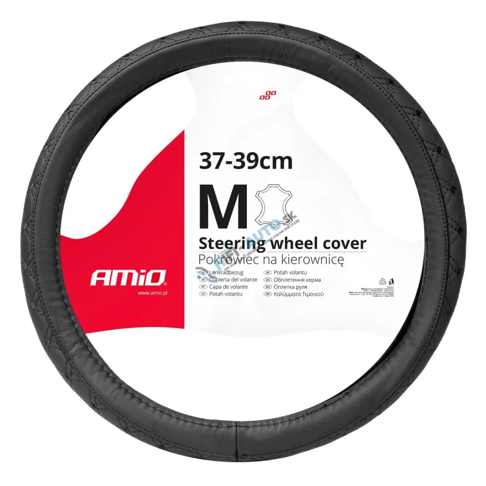 Poťah volantu Leather Series SWC-51-M (37-39cm)