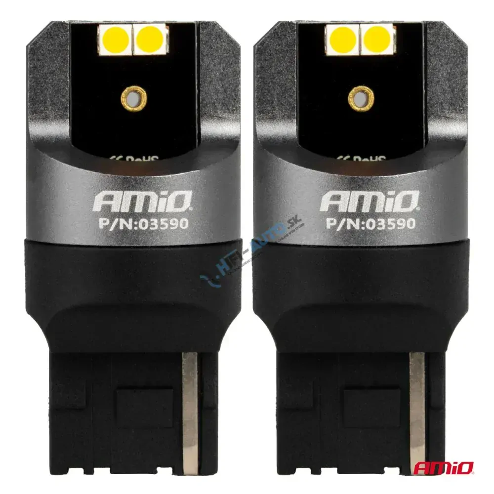 LED CANBUS PRO series 7440 WY21W 4x3030 SMD Yellow 12/24V
