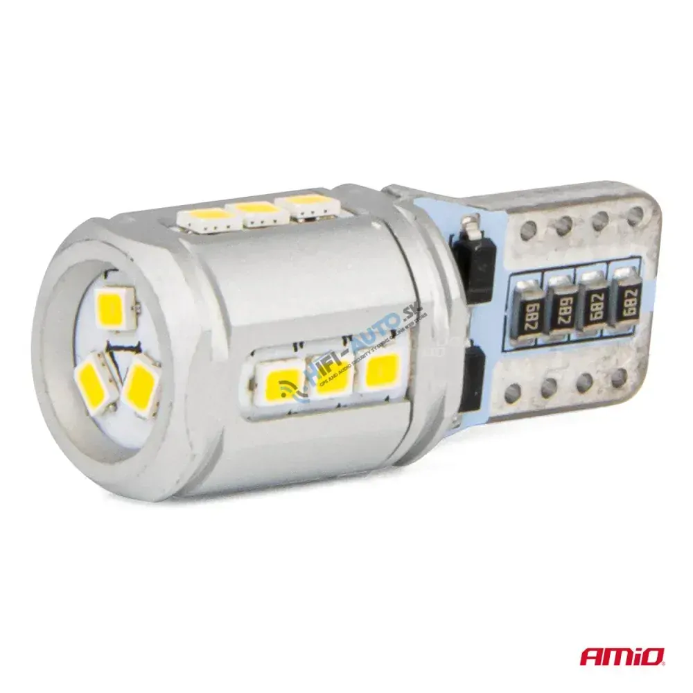 LED žiarovka CANBUS T10e W5W 15x2016 SMD White 12V/24V