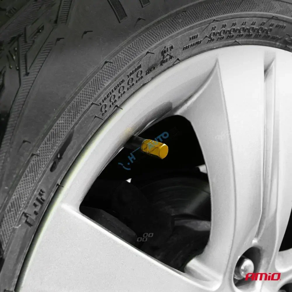 Hliníkové krytky na ventil žltá 4 ks