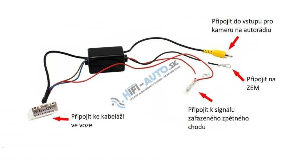 Adaptér pre OEM park.kameru NISSAN