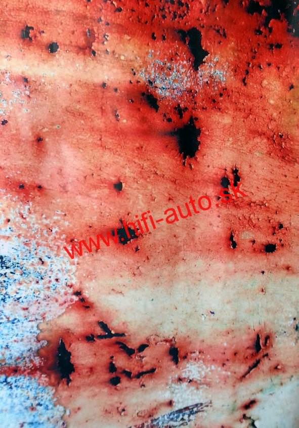 Hrdzavá fólia (air free bubbles)