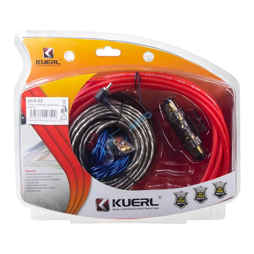 KUERL súprava na montáž zosilňovača 800 W