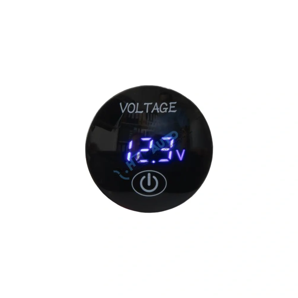 Digitálny voltmeter 5-36V modrý s ukazovateľom stavu batérie