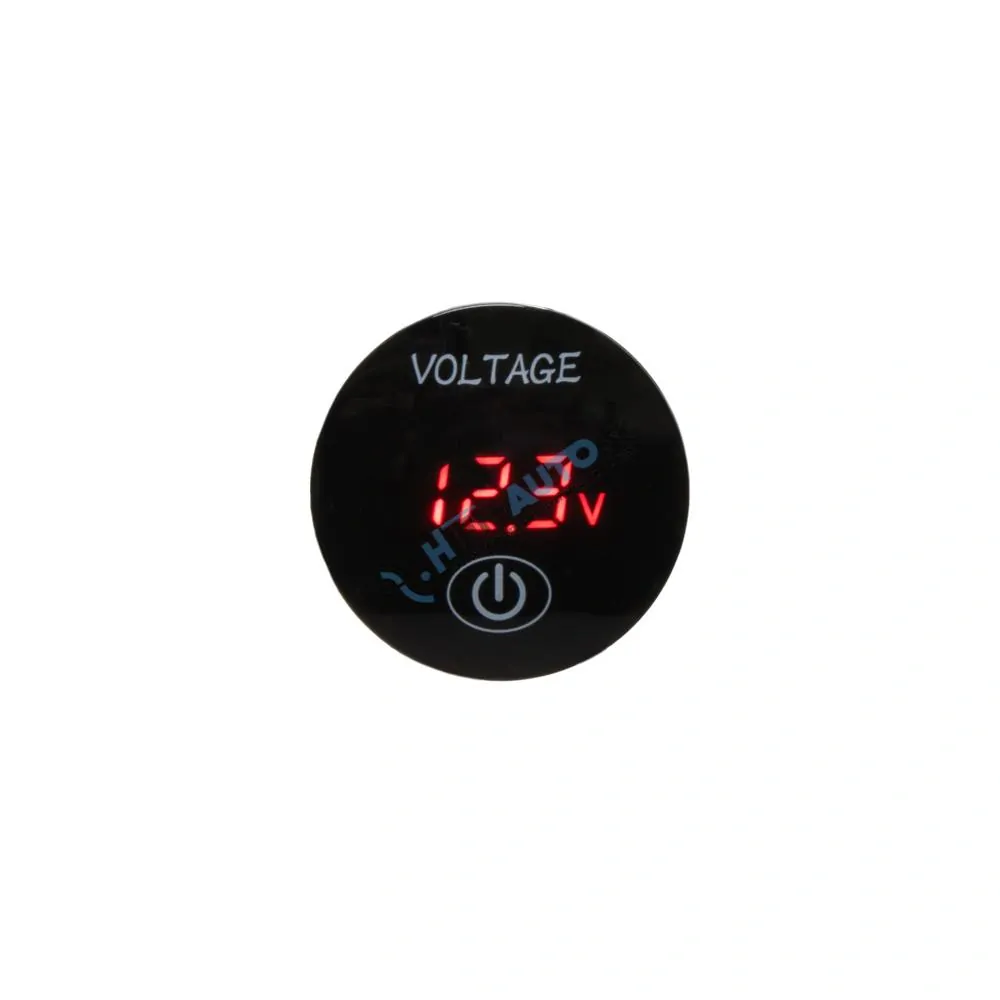 Digitálny voltmeter 5-36V červený s ukazovateľom stavu batérie
