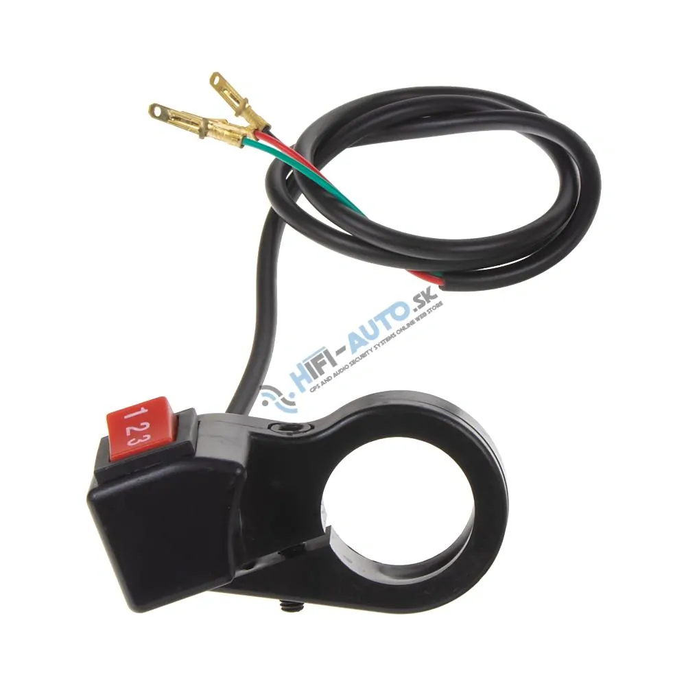 Prepínač svetiel/predátorov/zvukových systémov na motocykel