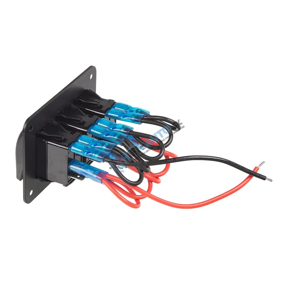 Panel s 3x spínačmi Rocker 12/24V