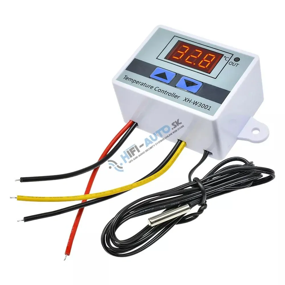 Digitálny termostat 12V, -50 - +110 ° C