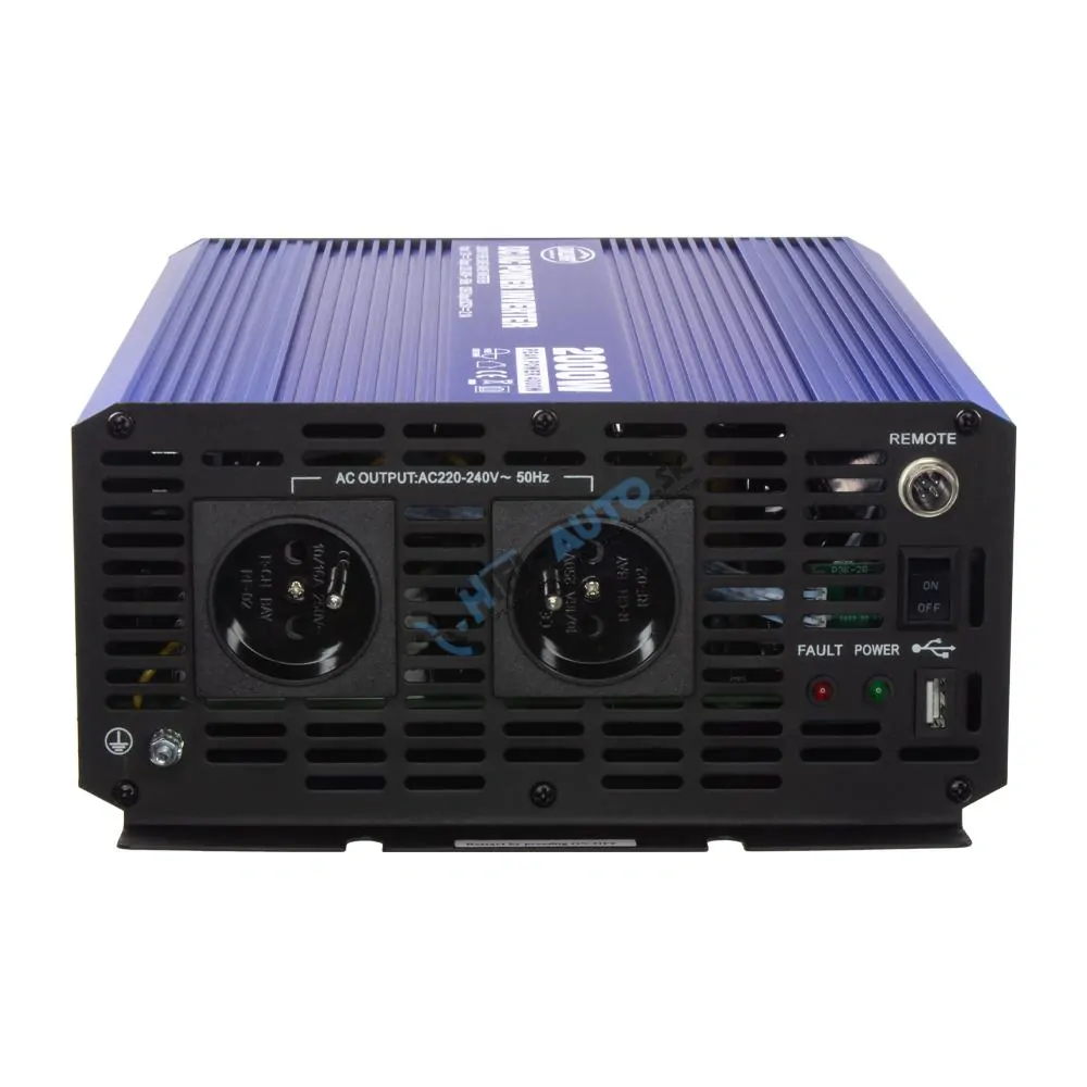 Sínusový menič napätia z 12/230V + USB, 2000W