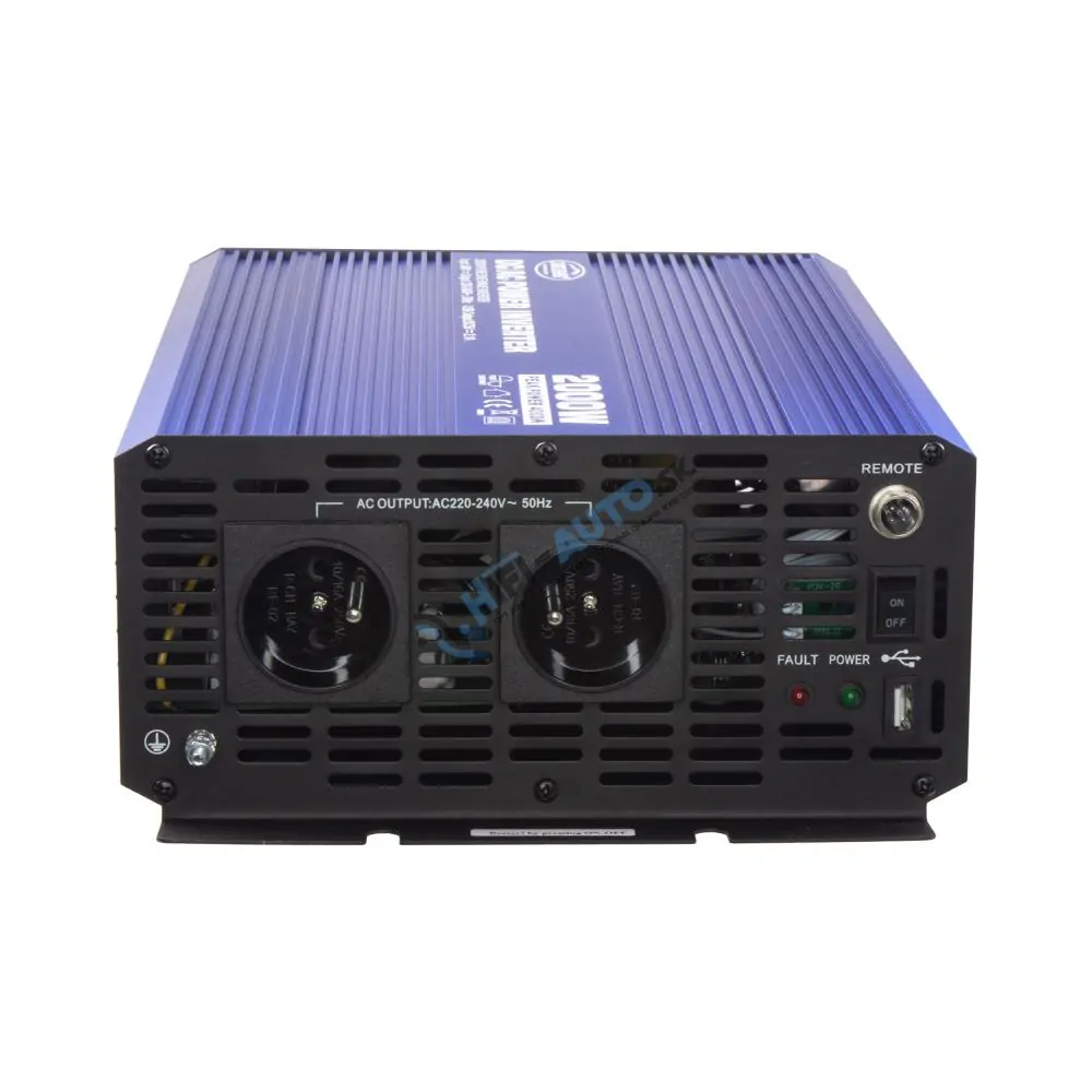 Sínusový menič napätia z 24/230V + USB, 2000W