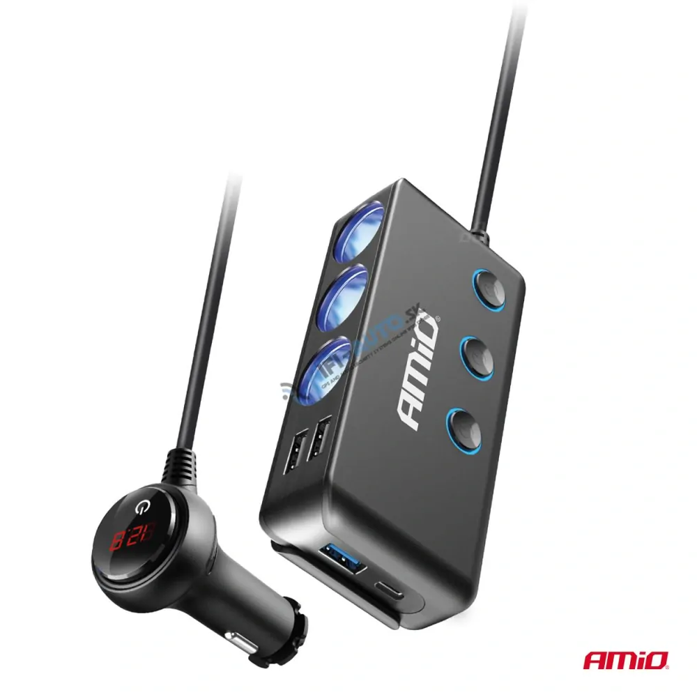 Predlžovacia zásuvka s voltmetrom