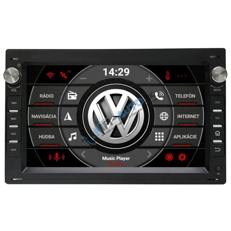 Škoda, VW, Seat Android 15 autorádio s WIFI, GPS, USB, BT LOW