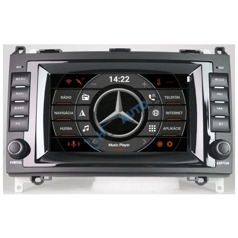 Mercedes A, B, VITO, VIANO,SPRINTER Android 15 autorádio s WIFI, GPS, USB, BT LOW
