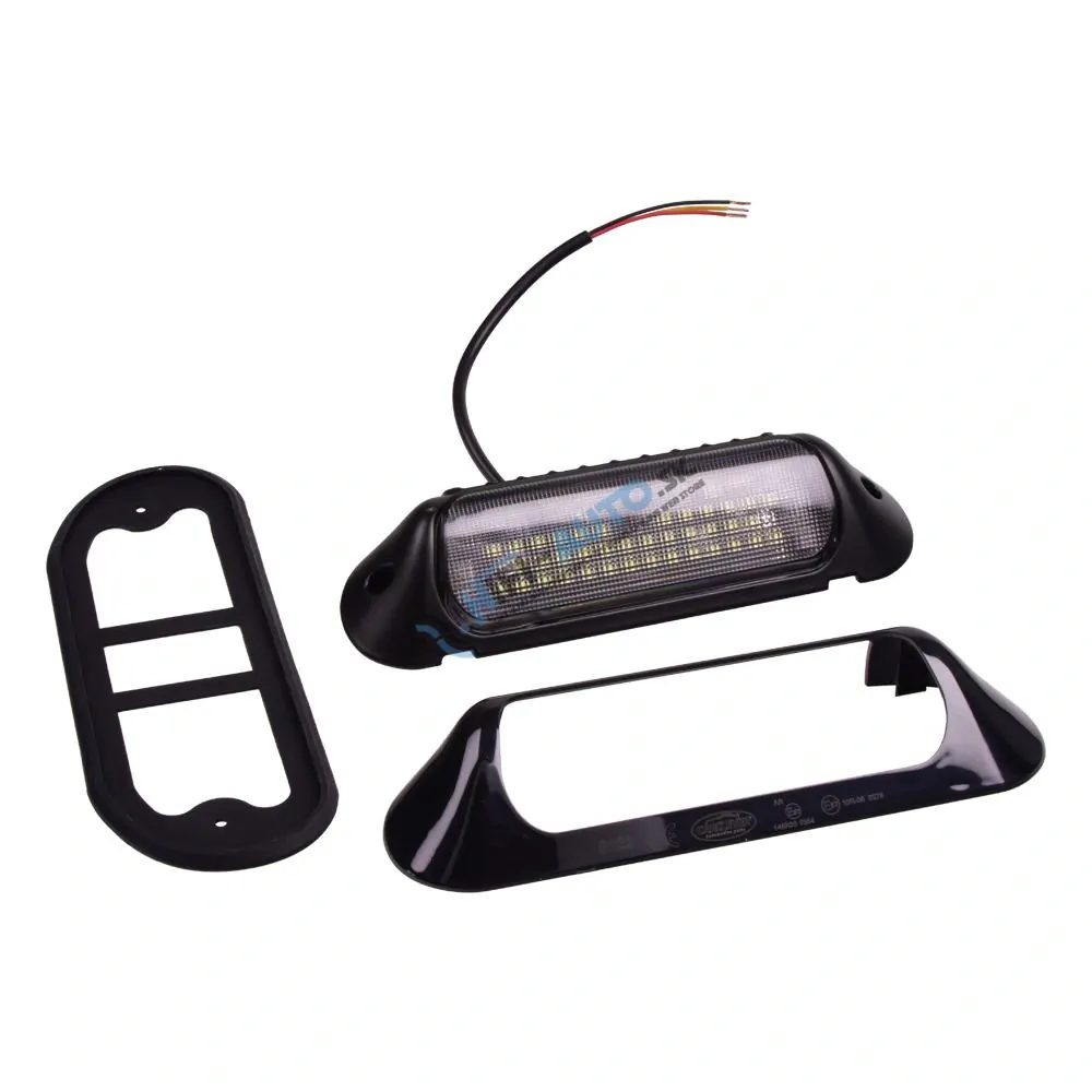 LED svetlo nástenné, čierne, 48W, ECE R10, R23
