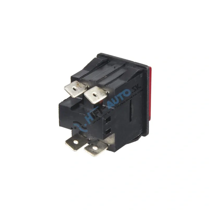 Tlačidlo veľké hranaté červené