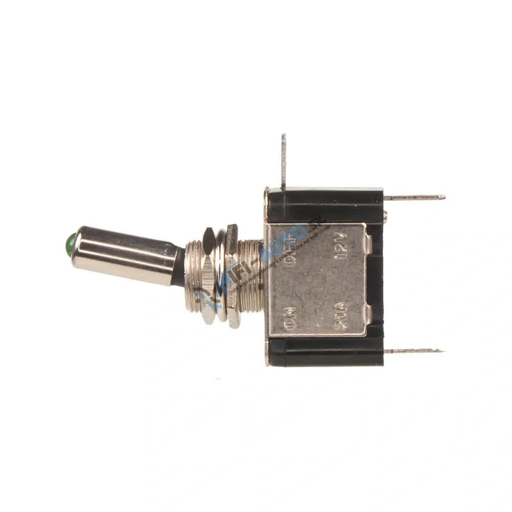 Páčkový spínač 20A so zeleným podsvietením