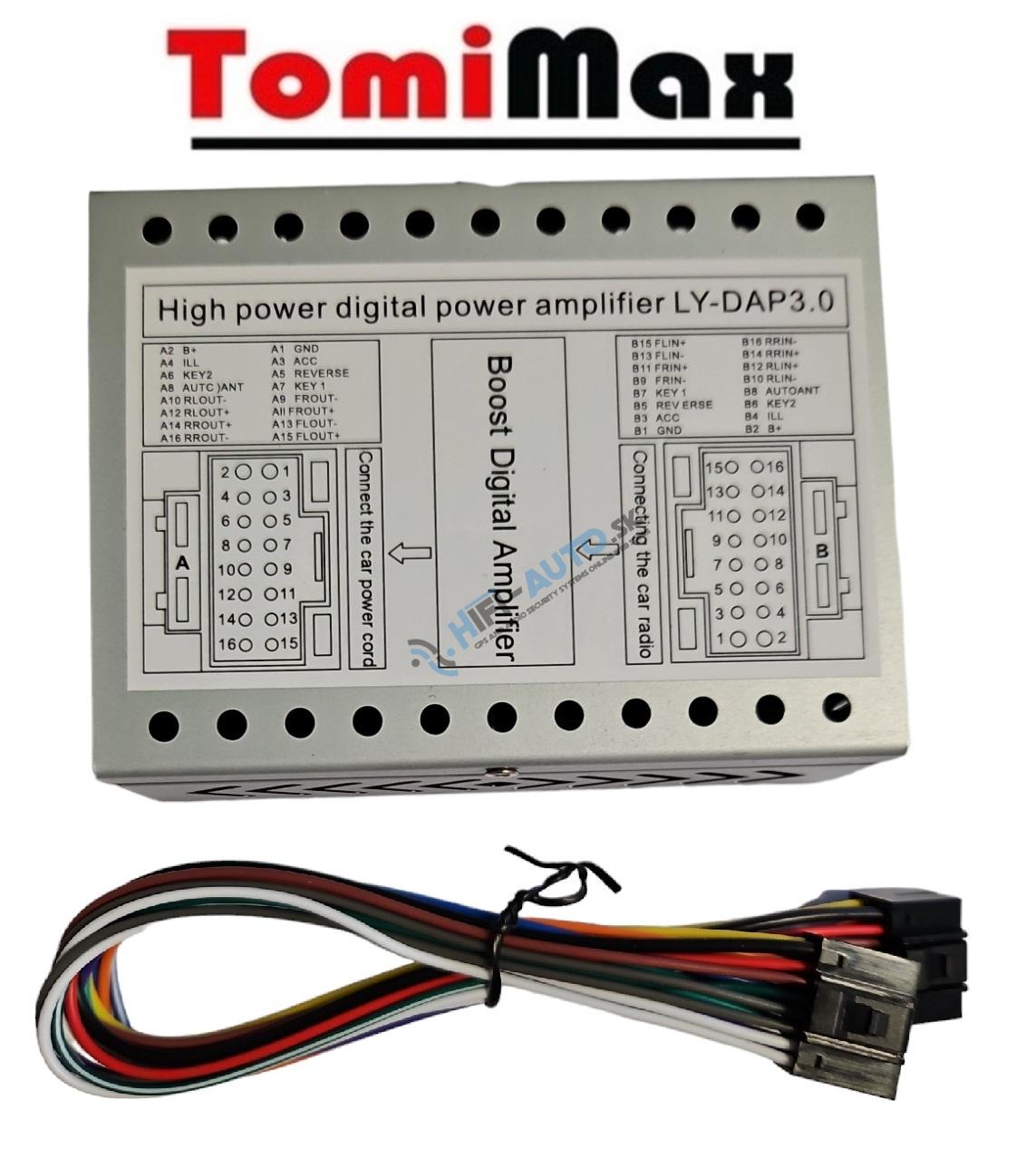 DSP zosilňovač pre autorádio