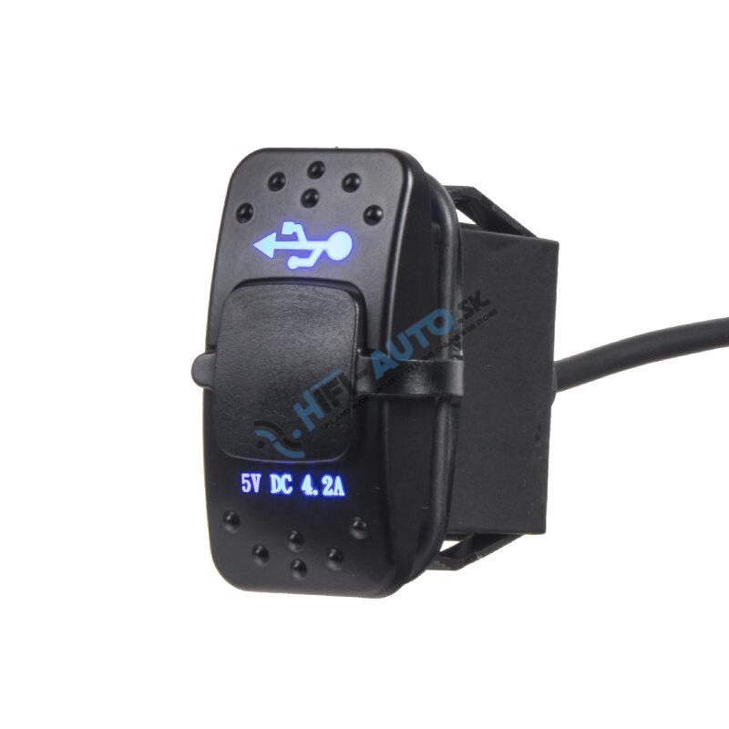 2x USB zásuvka 12/24V, 4,2A