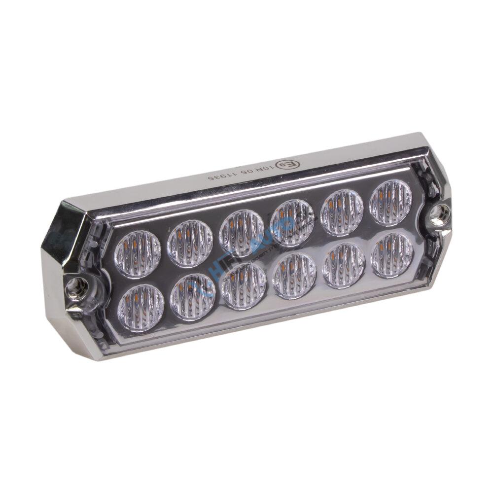 PROFI SLIM výstražné LED svetlo vonkajšie, oranžové, 12-24V, ECE R10