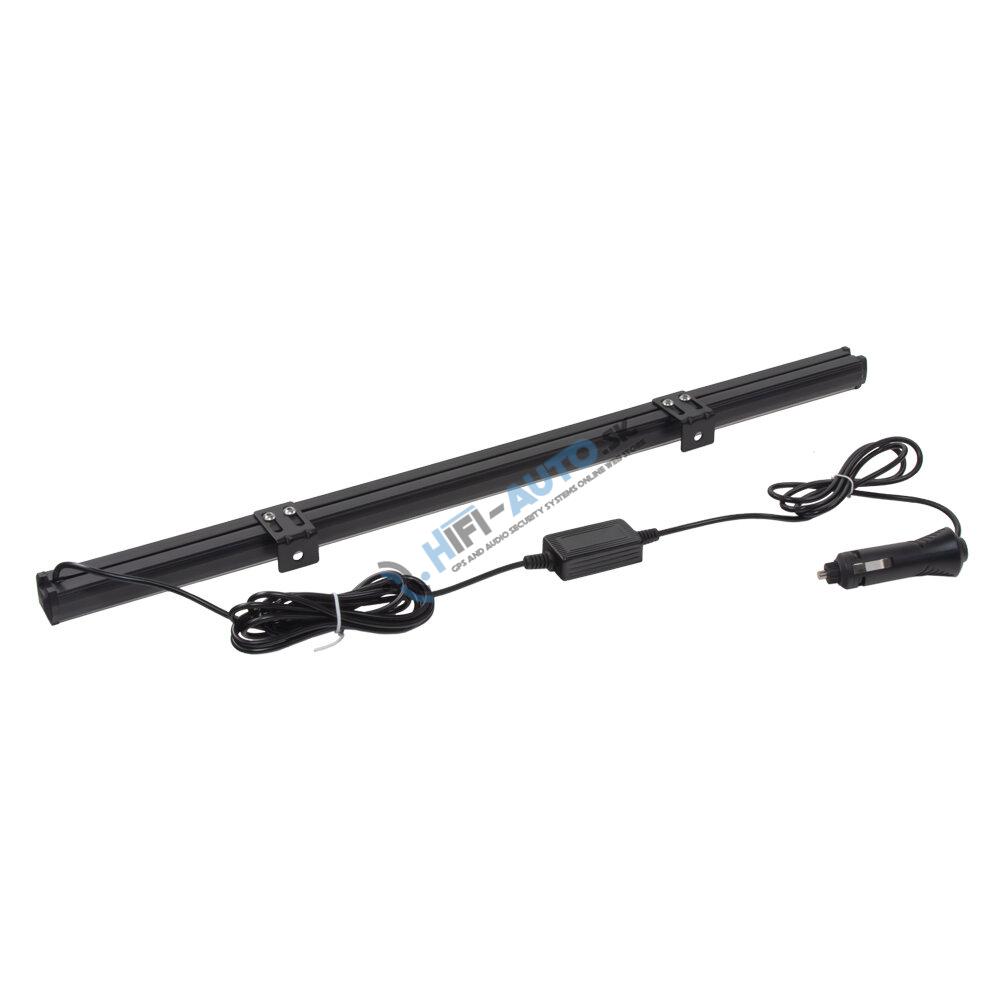Gumové výstražné LED svetlo vonkajšie, oranžové, 12/24V, 540mm
