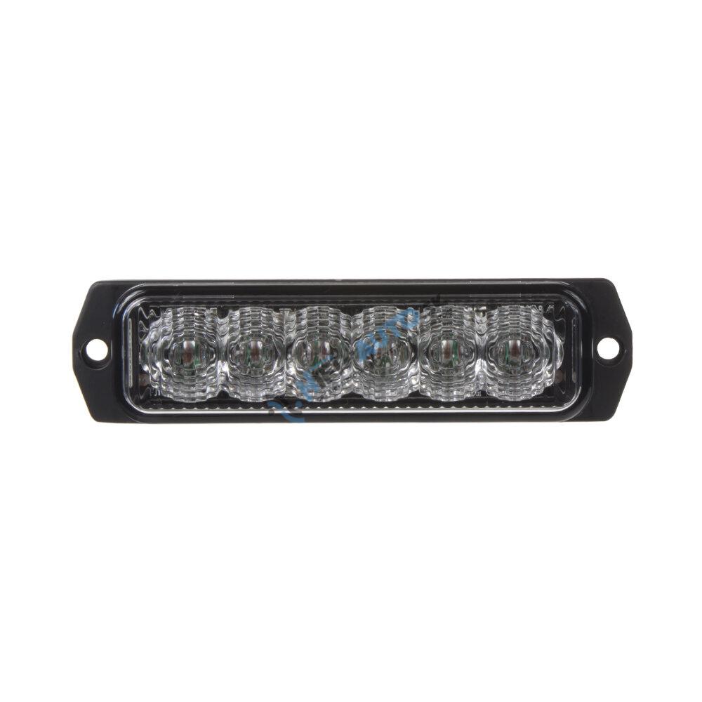 x SLIM výstražné LED svetlo vonkajšie, červené, 12-24V, ECE