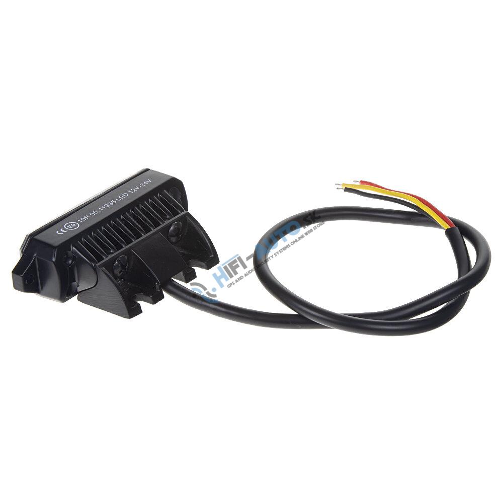 MINI PREDATOR 3x1W LED, 12-24V, červený, ECE R10