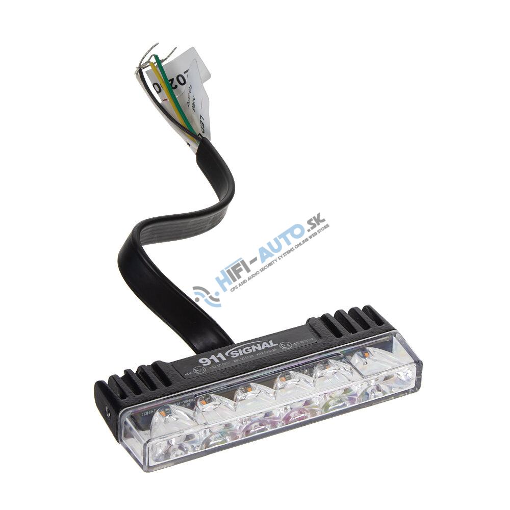 PROFI SLIM výstražné LED svetlo vonkajšie, do mriežky, oranžové, 12-24V, ECE R65 