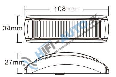 PREDATOR 4x3W LED, 12-24V, oranžový, ECE R65