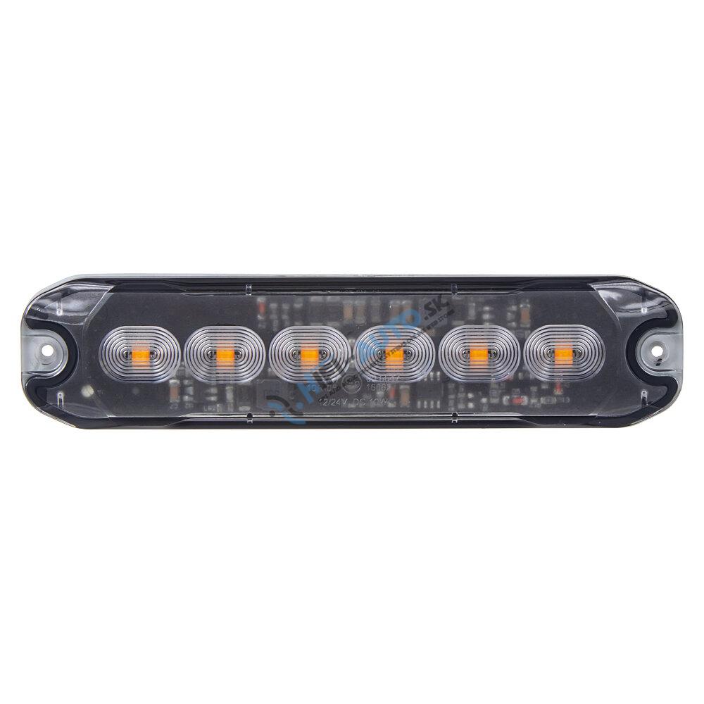 PROFI SLIM výstražné LED svetlo vonkajšie, oranžové, 12-24V, ECE R65