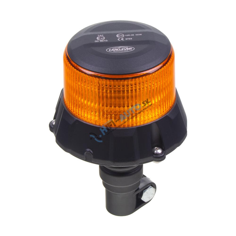 Robustný oranžový LED maják, na držiak, 96W, ECE R65