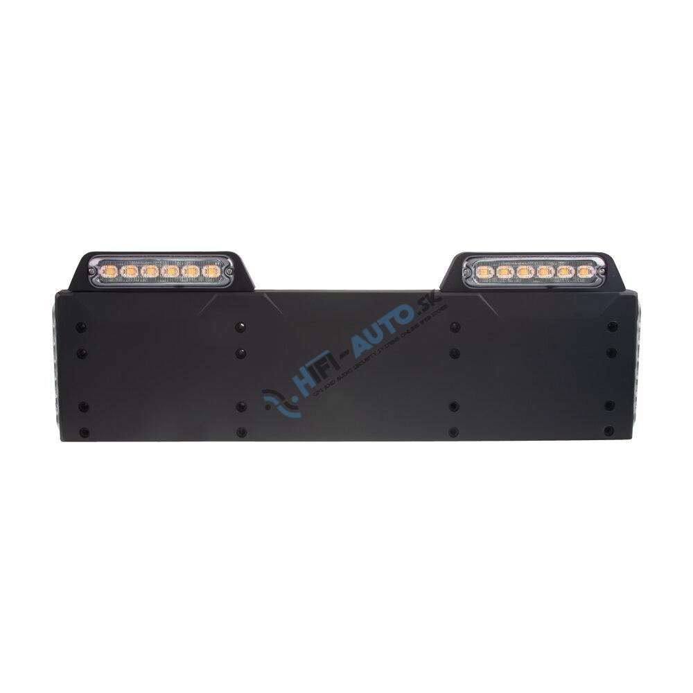 4x PREDATOR 6x4W LED pod ŠPZ, 12-24V, oranžový, ECE R65