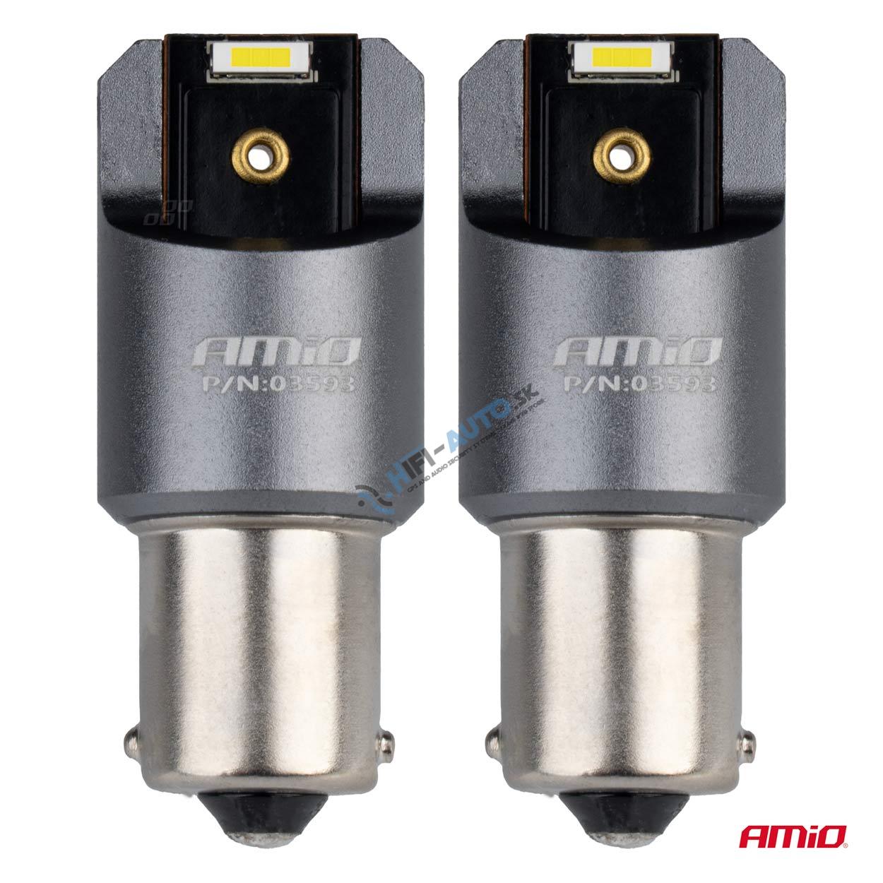 LED žiarovka FULL CANBUS PRO BA15S P21W 2x1860SMD biele12V 24V