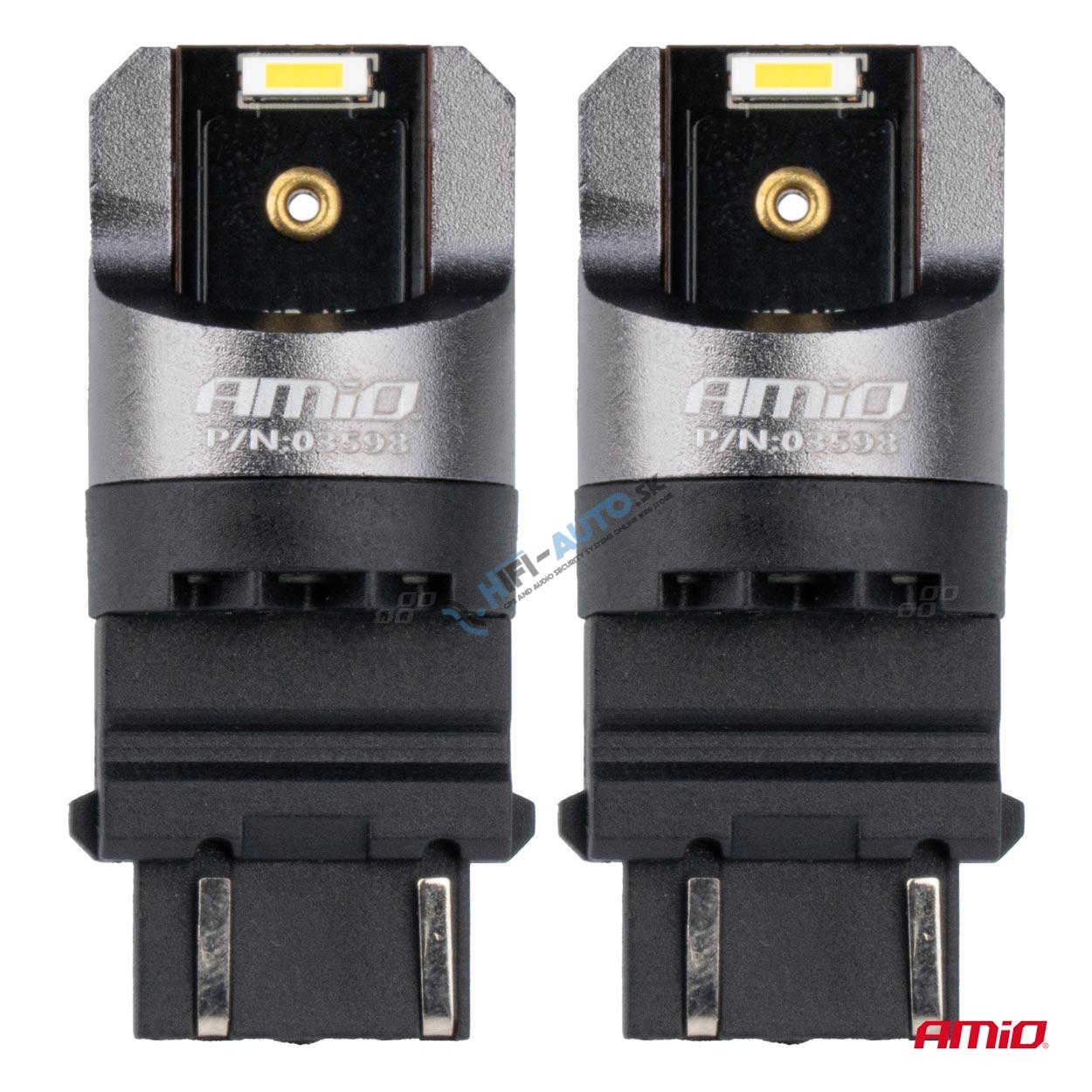 LED žiarovka FULL CANBUS PRO P27/7W 2x3157 SMD biele 12V 24V