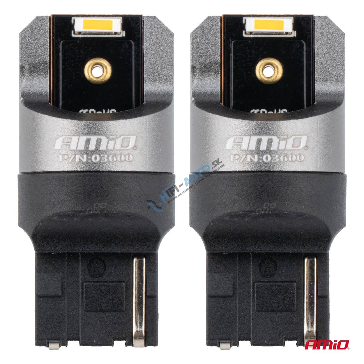 LED žiarovka FULL CANBUS PRO WY21W 2x1860 SMD amber 12V 24V