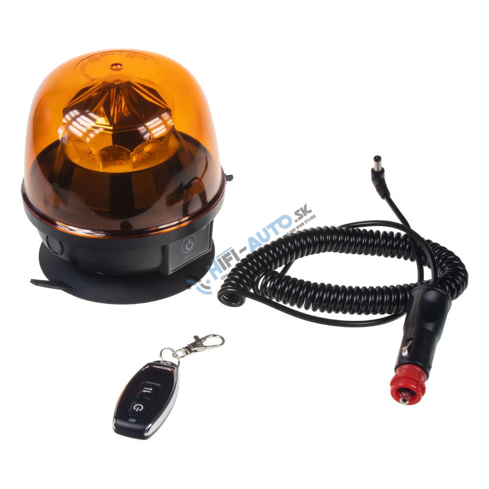 AKU LED maják, oranžový, diaľkové ovládanie, magnet, ECE R10, R65