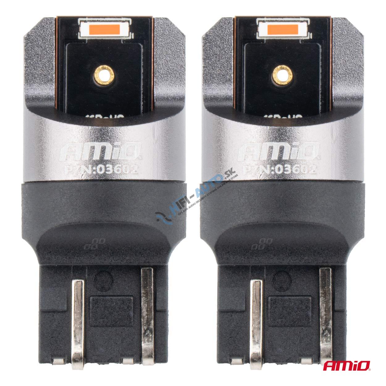 LED žiarovka FULL CANBUS PRO W21/5W 2x1860 SMD červená 12V 24V