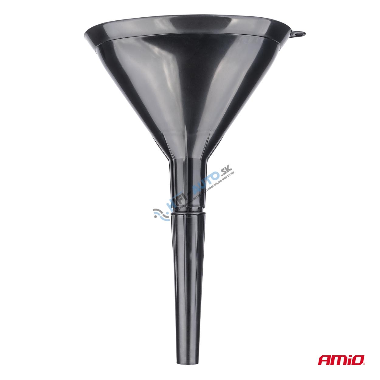 Plastový univerzálny lievik so sitkom 3-dielny eliptický 14 cm