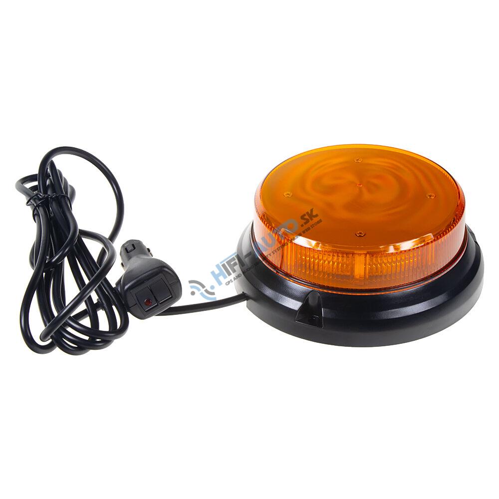 LED maják, 12-24V, 32x0, 5W oranžový, magnet, ECE R65 R10