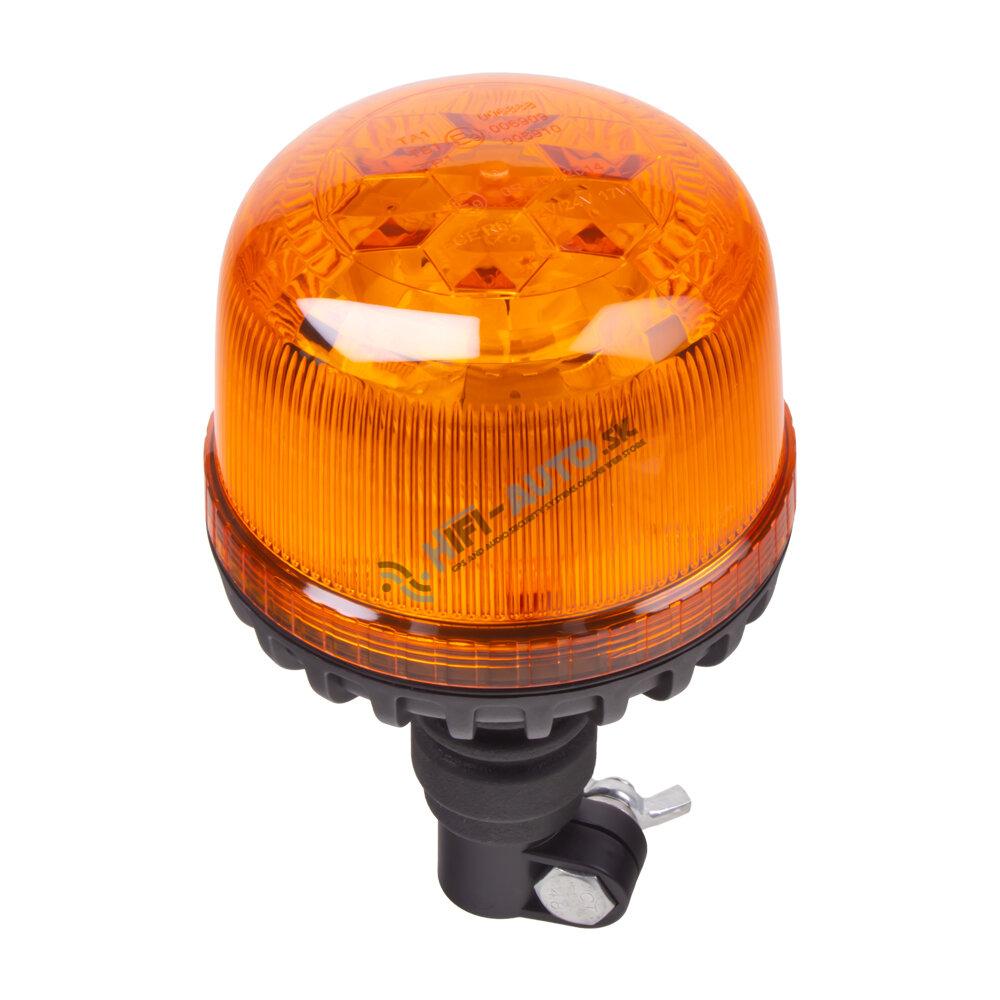 LED maják, 12-24V, 24xLED oranžový, na držiak, ECE R65