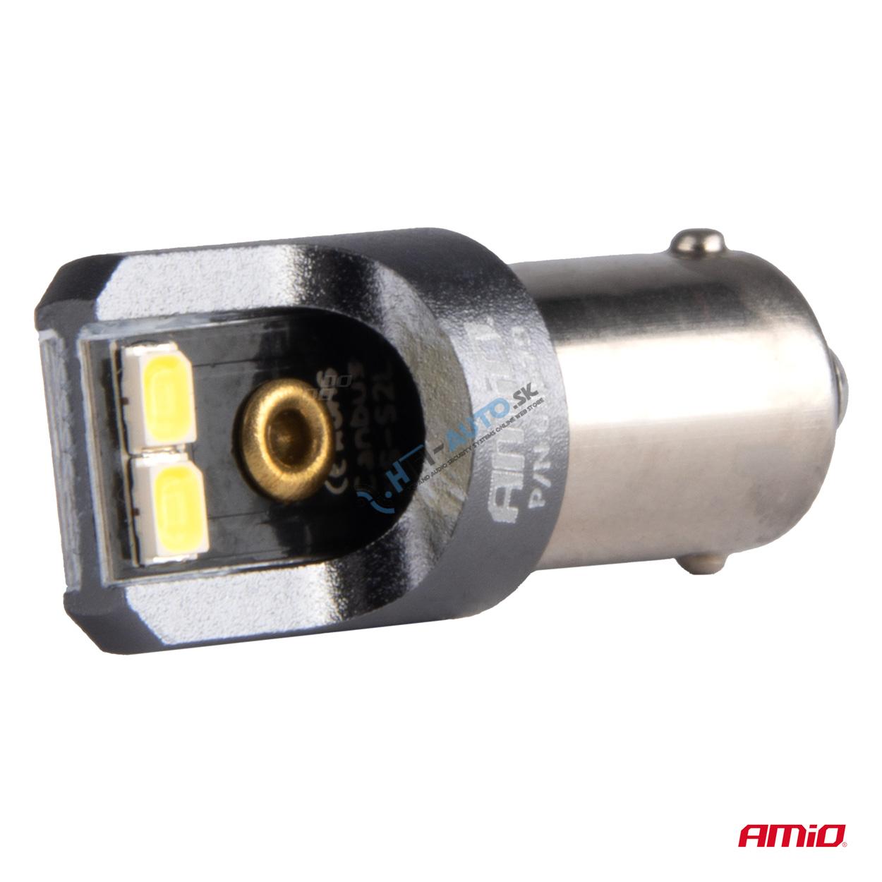 LED žiarovka CANBUS PRO T4W BA9S 4x2016 SMD biele 12V 24V