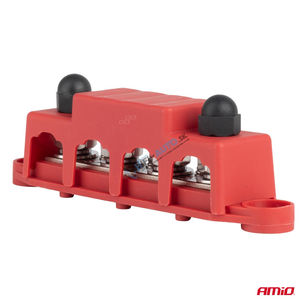 Mass plus rozvodný blok zbernice M10 12V - 48V 250A