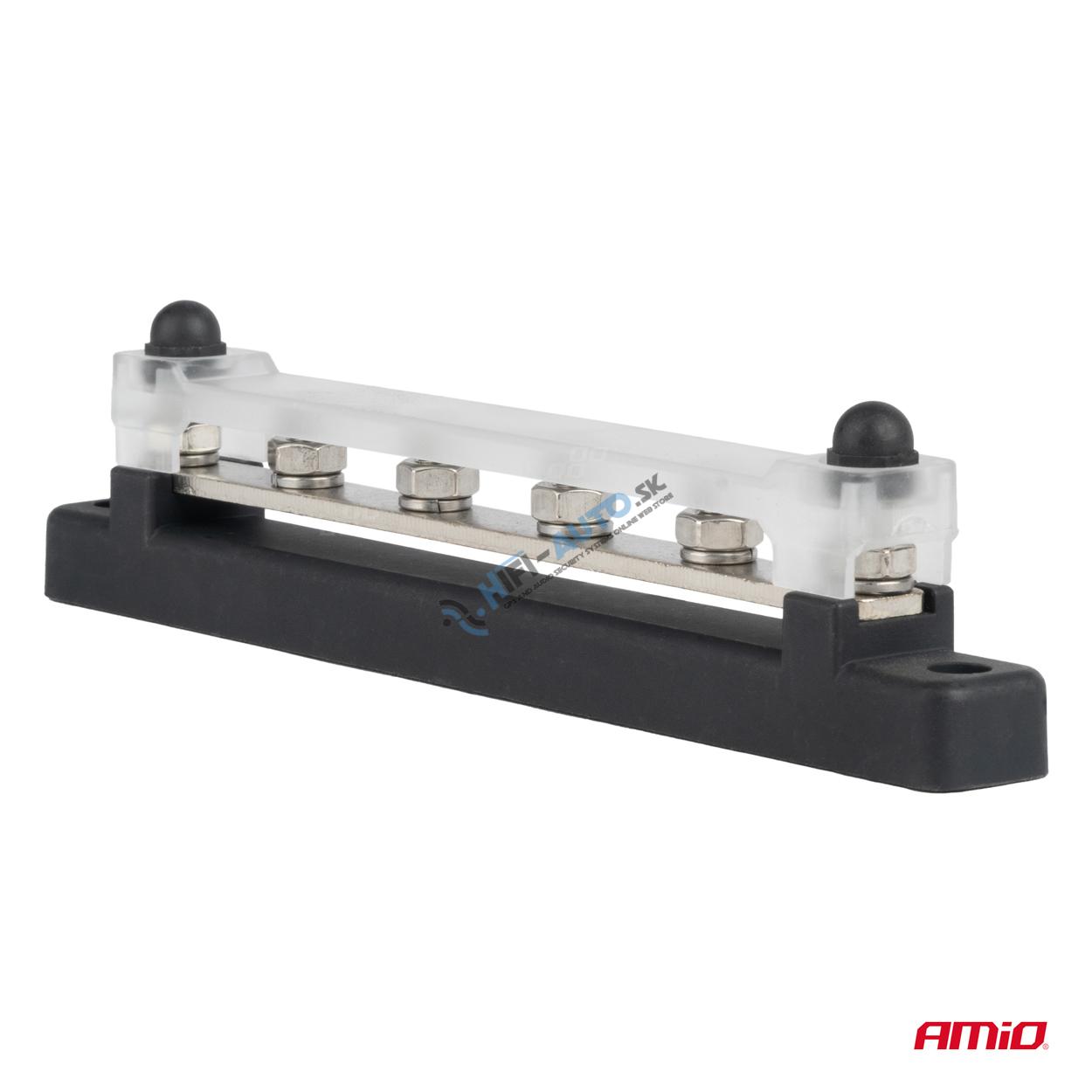 Mass plus rozvodný blok zbernice M6 12V - 48V 150A