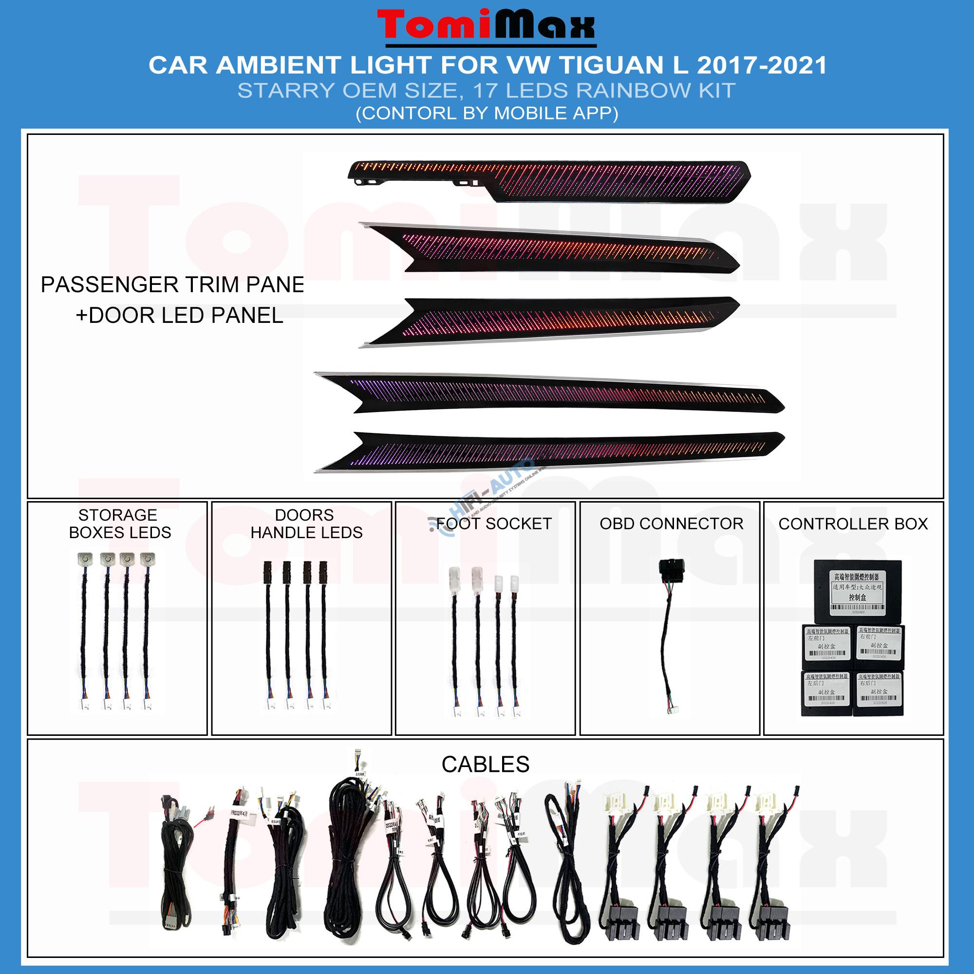 Ambientné osvetlenie VW Tiguan 2017-2021