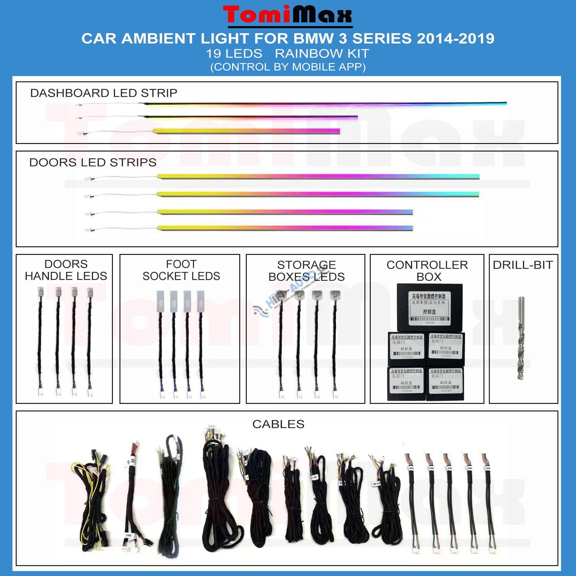 Ambientné osvetlenie BMW 3 2014-2019