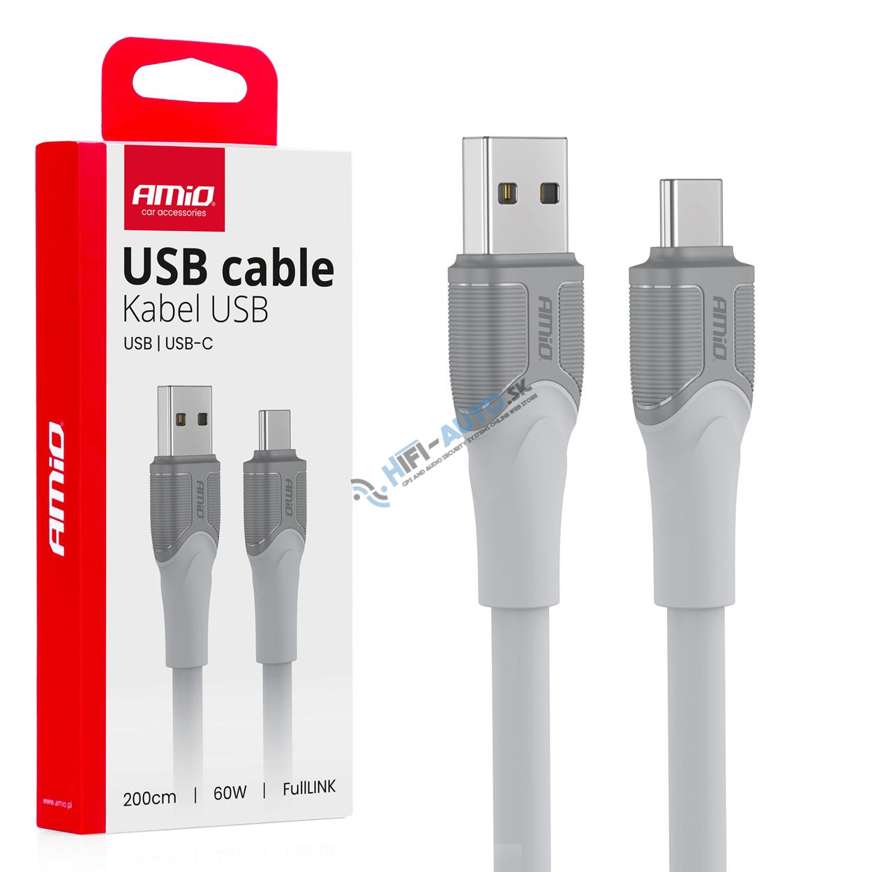 Kábel USB-A TO TYP-C 60W 200cm FullLINK model X111 