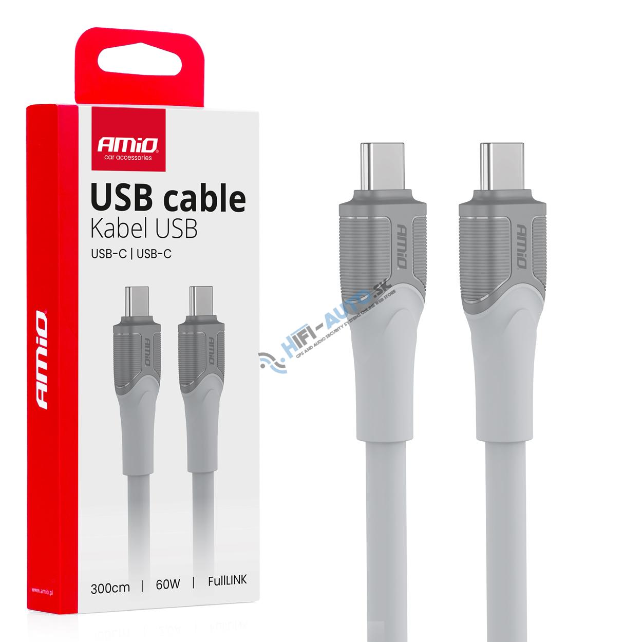 Kábel USB-C TO TYP-C 60W 300cm FullLINK model X111 