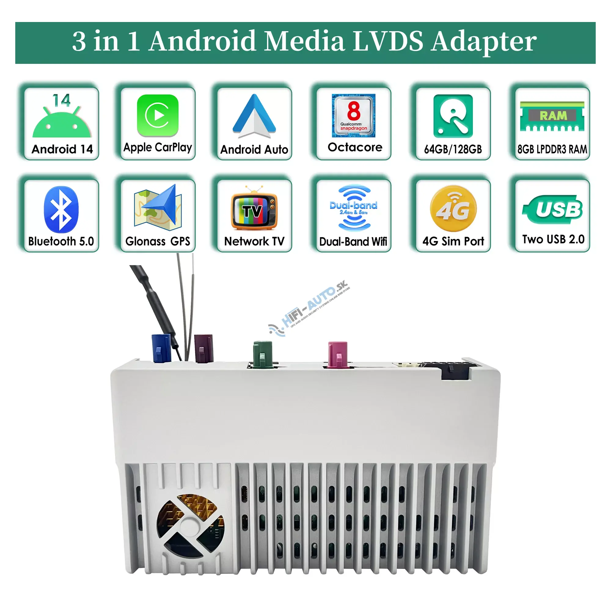 Android Auto + CarPlay + Android pre Mercedes C 