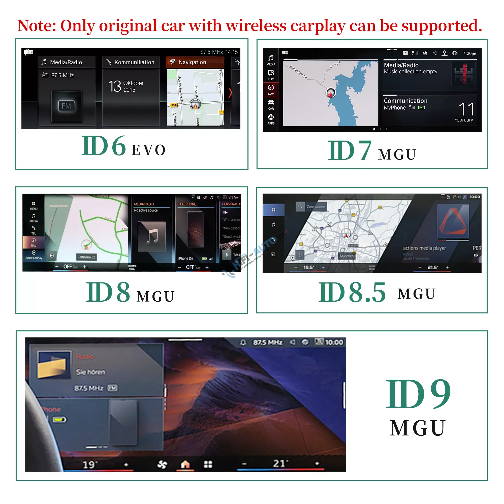 Android Auto + CarPlay + Android pre BMW Idrive ID 6, ID 7, ID 8, ID 8.5, ID 9