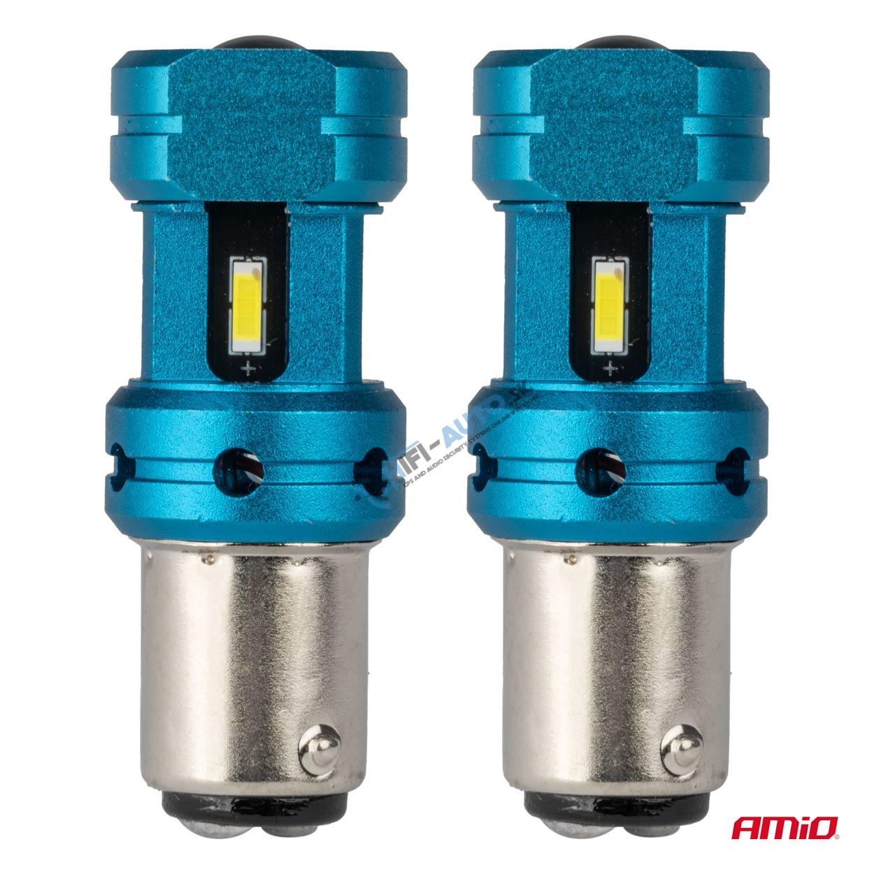 LED žiarovka CANBUS 1157 BAY15D P21/5W 4SMD 1860 Biele 12V 24V