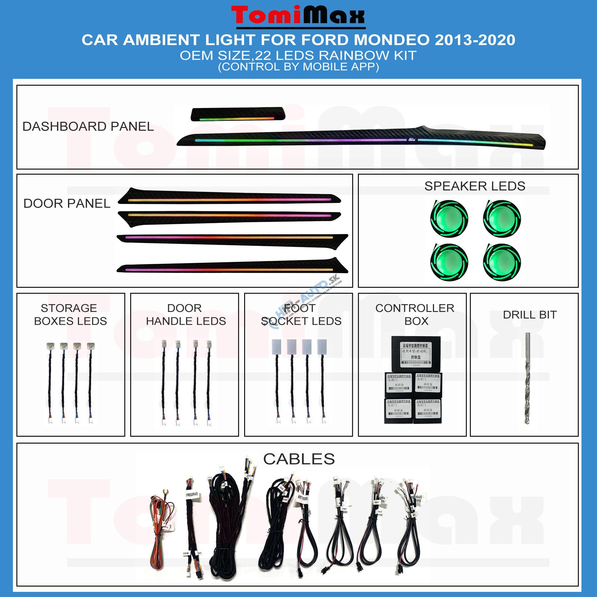 Ambientné osvetlenie Ford Mondeo 2013-2020
